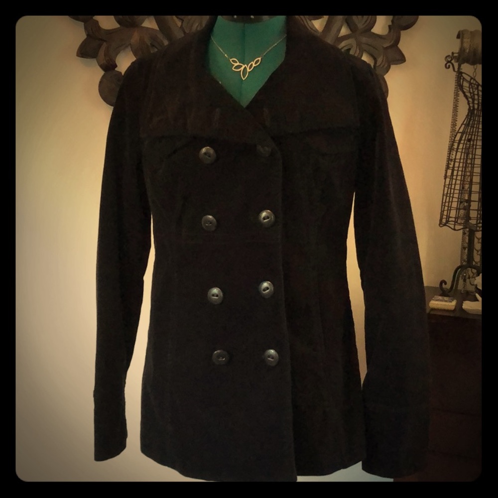 Black Faux Velvet Jacket